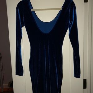 Velvet bodycon dress american apparel